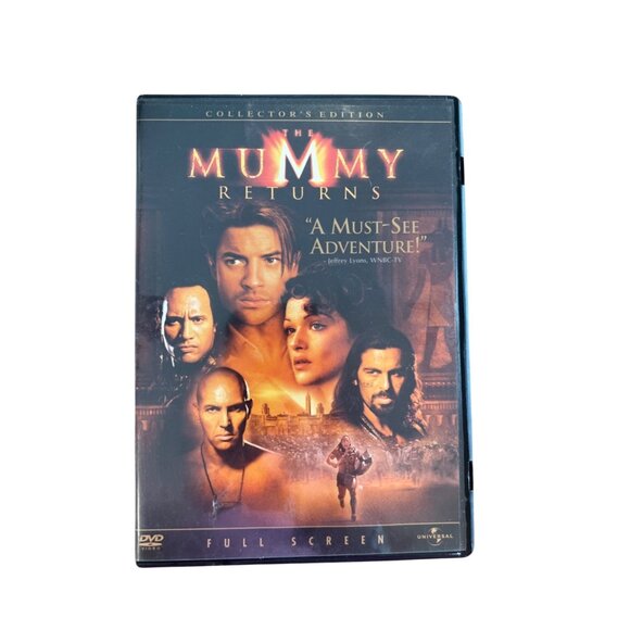 The Mummy Returns DVD Collectors Edition Full Screen 2001 Action Movie Pre-Owned - Picture 1 of 4